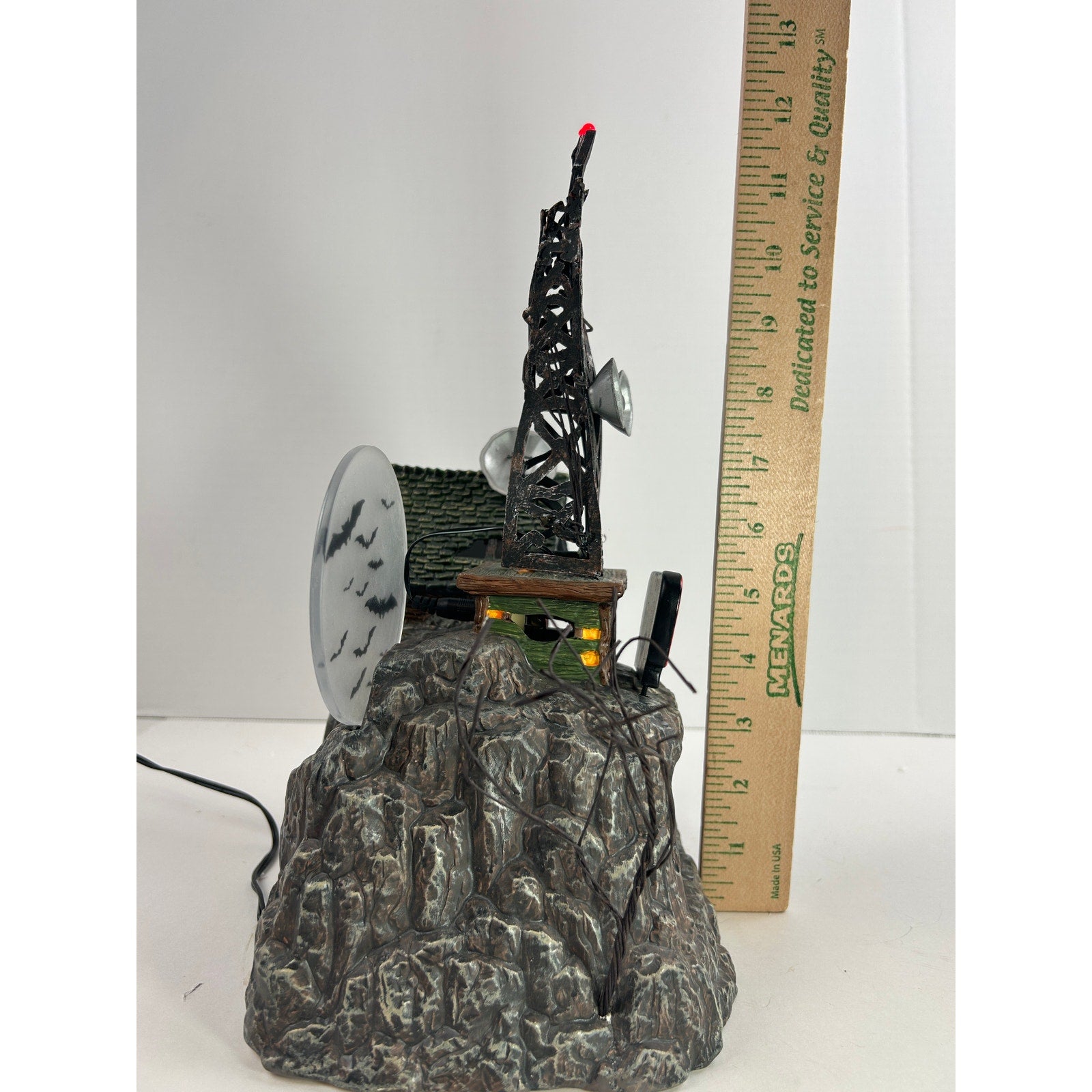 Department 56 HOWL Broadcasting Snow Village Halloween Lighted Radio House