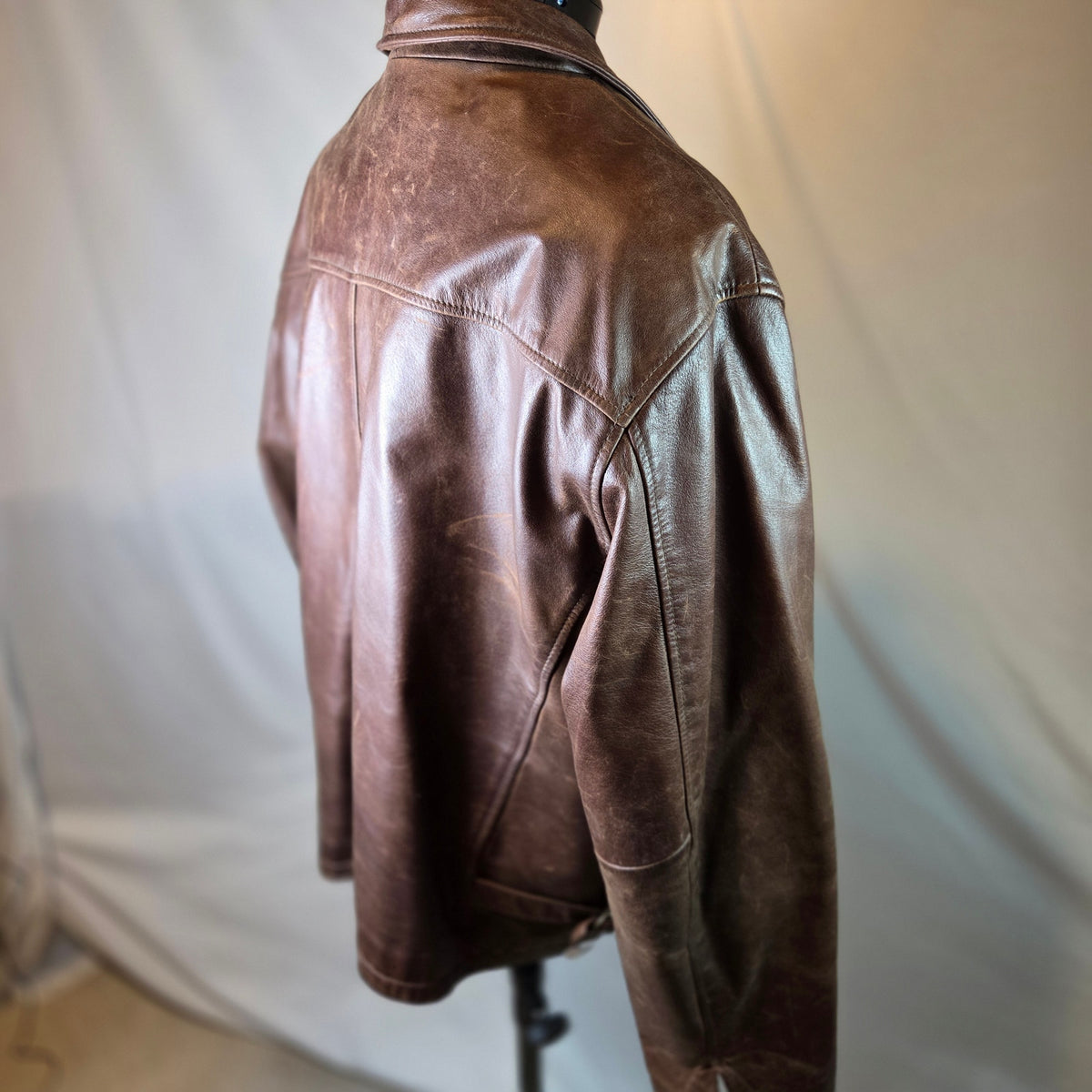 Wilsons Leather M. Julian Men's XL Brown Leather Jacket Thinsulate Zip Liner