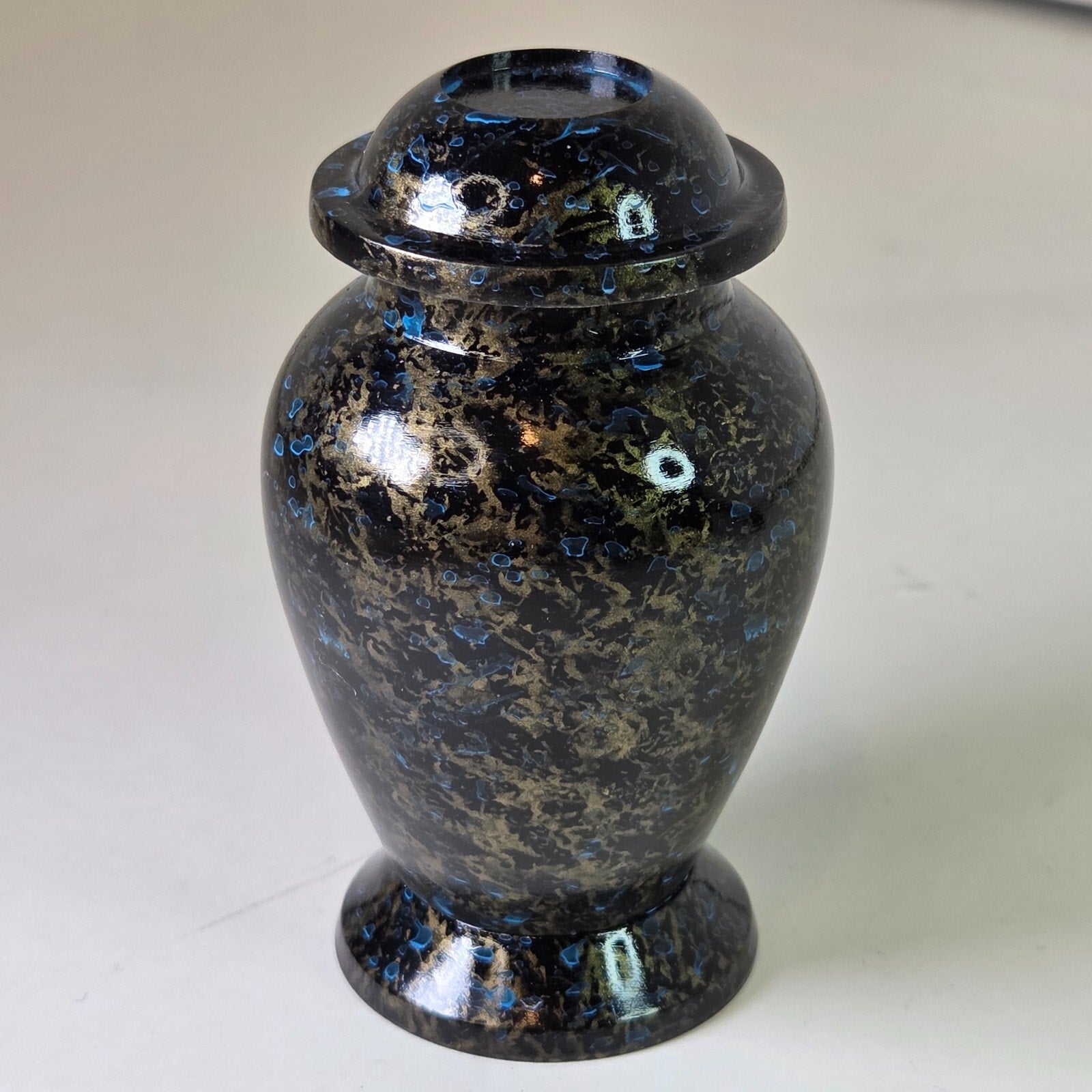 Night Sky Scenery Small Cremation Keepsake, Urn for Ashes 3" Aluminum