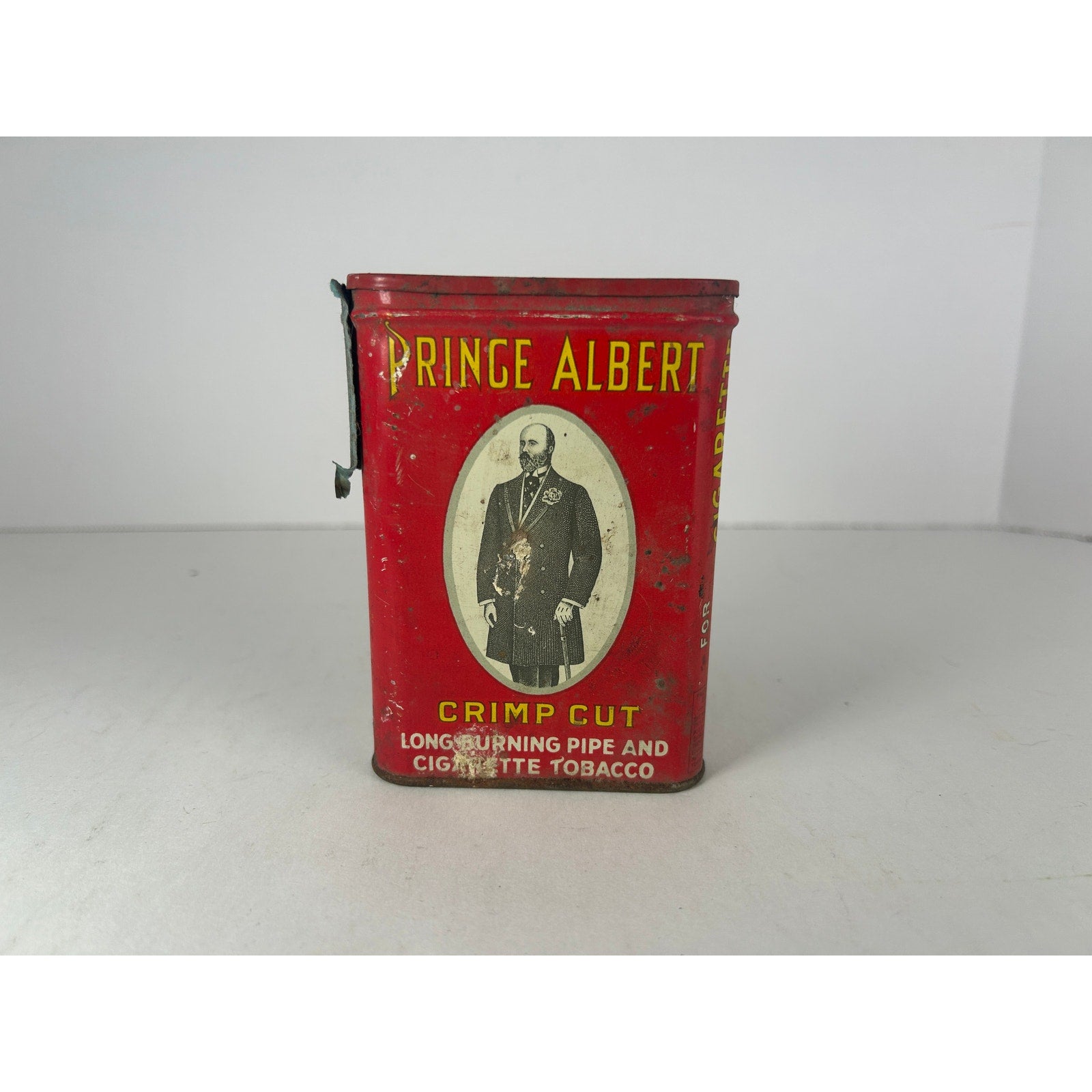 Prince Albert Crimp Cut Red Pocket Tobacco Tin RJR Winston Salem