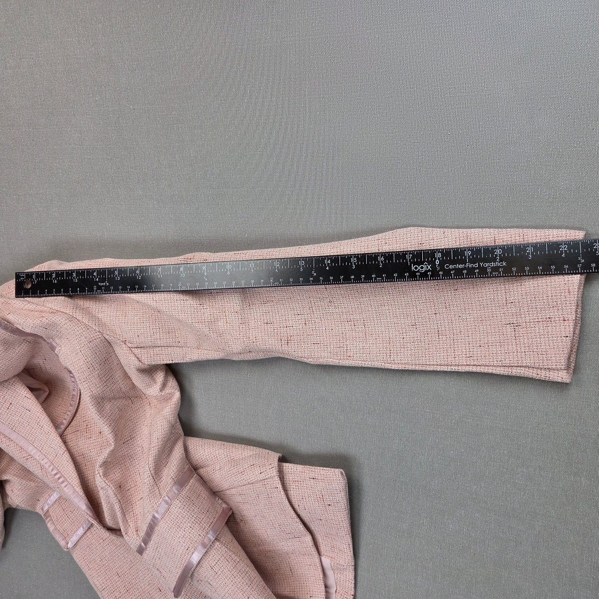 Unbranded Womens Small Pink Tweed Look Pantsuit Blazer Wide Leg Pants Set