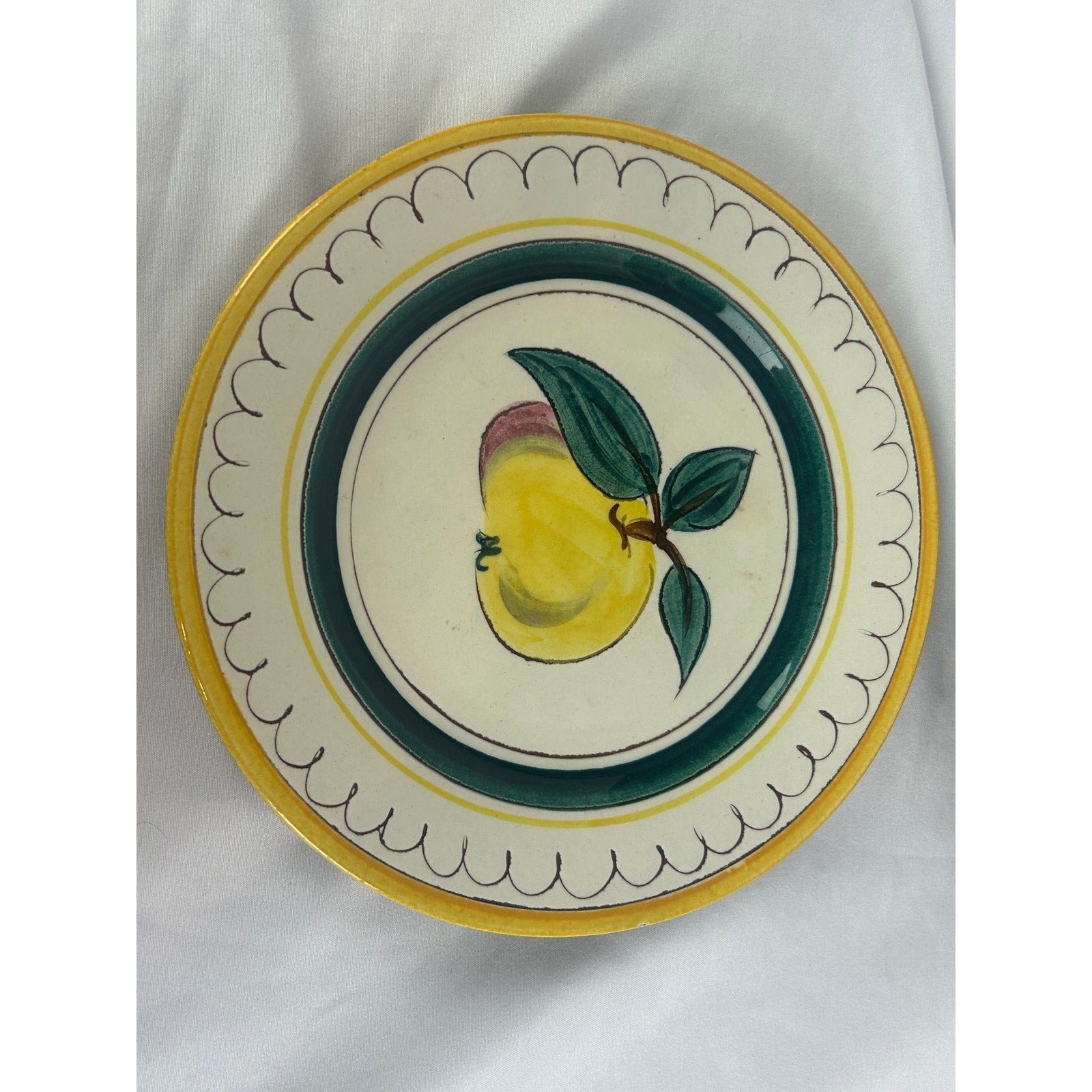 Stangl Pottery Fruit Pattern 8" Salad Plates Set of 5 Hand Painted