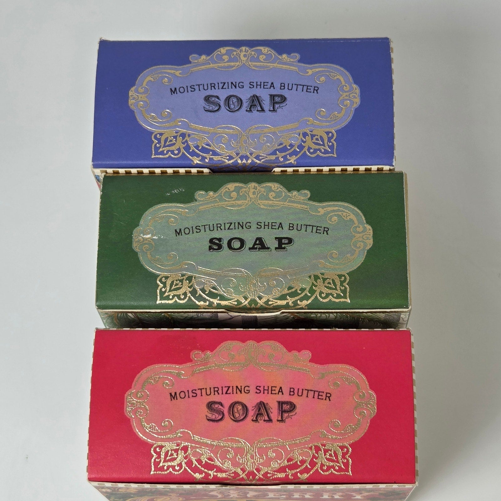 Michel Design Works Christmas Soap Set 3 Shea Butter Bars Balsam St Nick