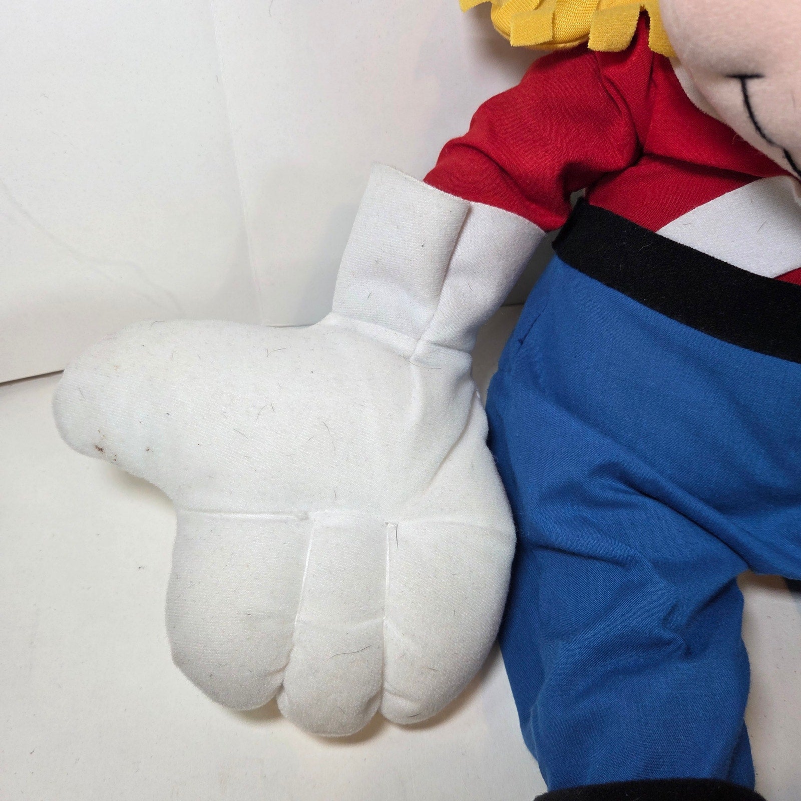 Disney Store Mickey Mouse Marching Band Plush 20" Sitting Band Leader Red Hat
