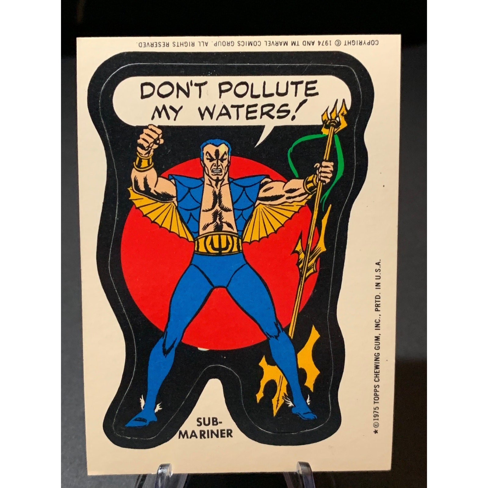 1975 Topps Marvel Comic Book Heroes Stickers Human Torch Sub Mariner Lot