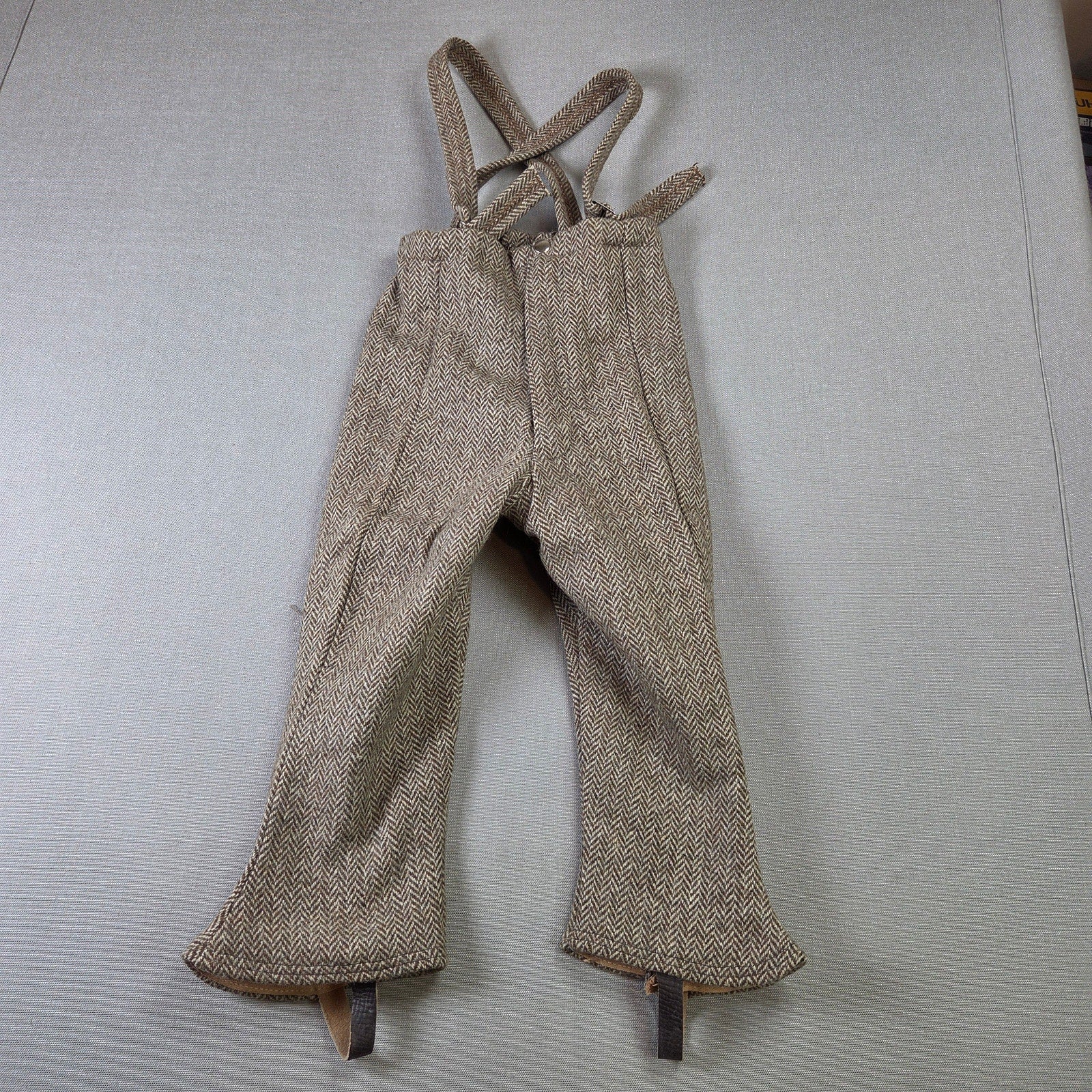 Fieldston Boys Wool Herringbone Coat Pants Set Vintage Stirrup Suit