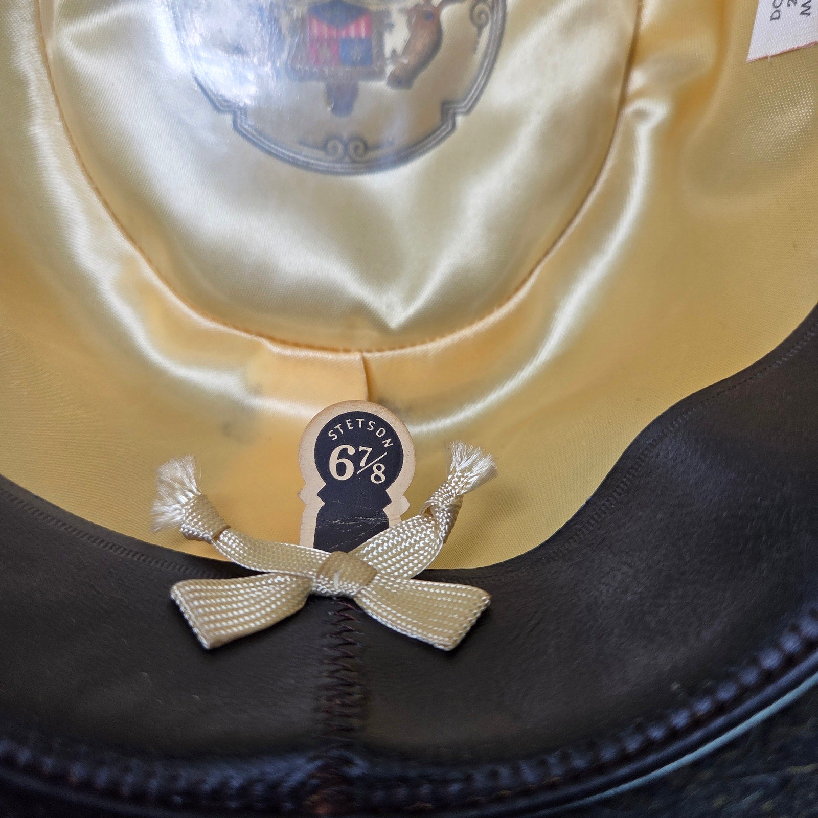 Vintage Stetson Royal De Luxe Pork Pie Hat Maurice Rothschild 6 7/8 Minneapolis