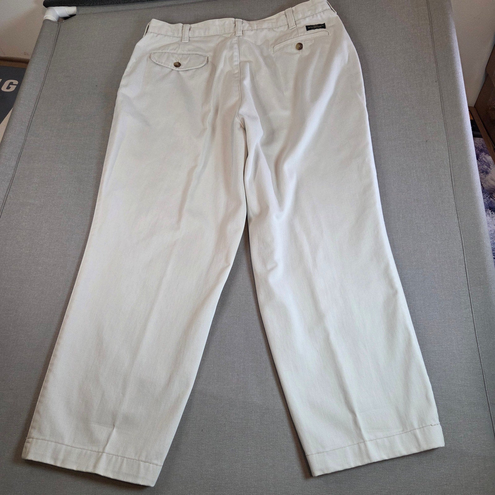 Hill & Archer Men’s Khaki 100% Cotton Pants 38x29 Casual Chino Style