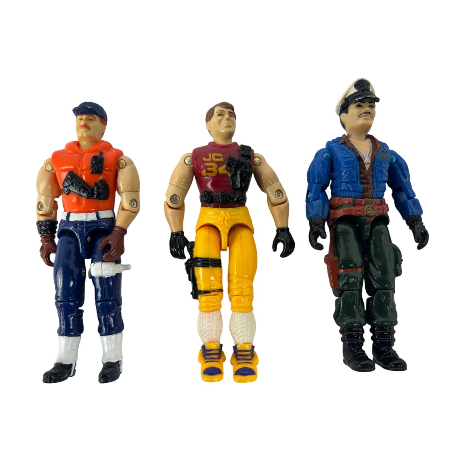 Vintage GI Joe ARAH Navy Figures Cutter Tracker Keel Haul 1980s Lot