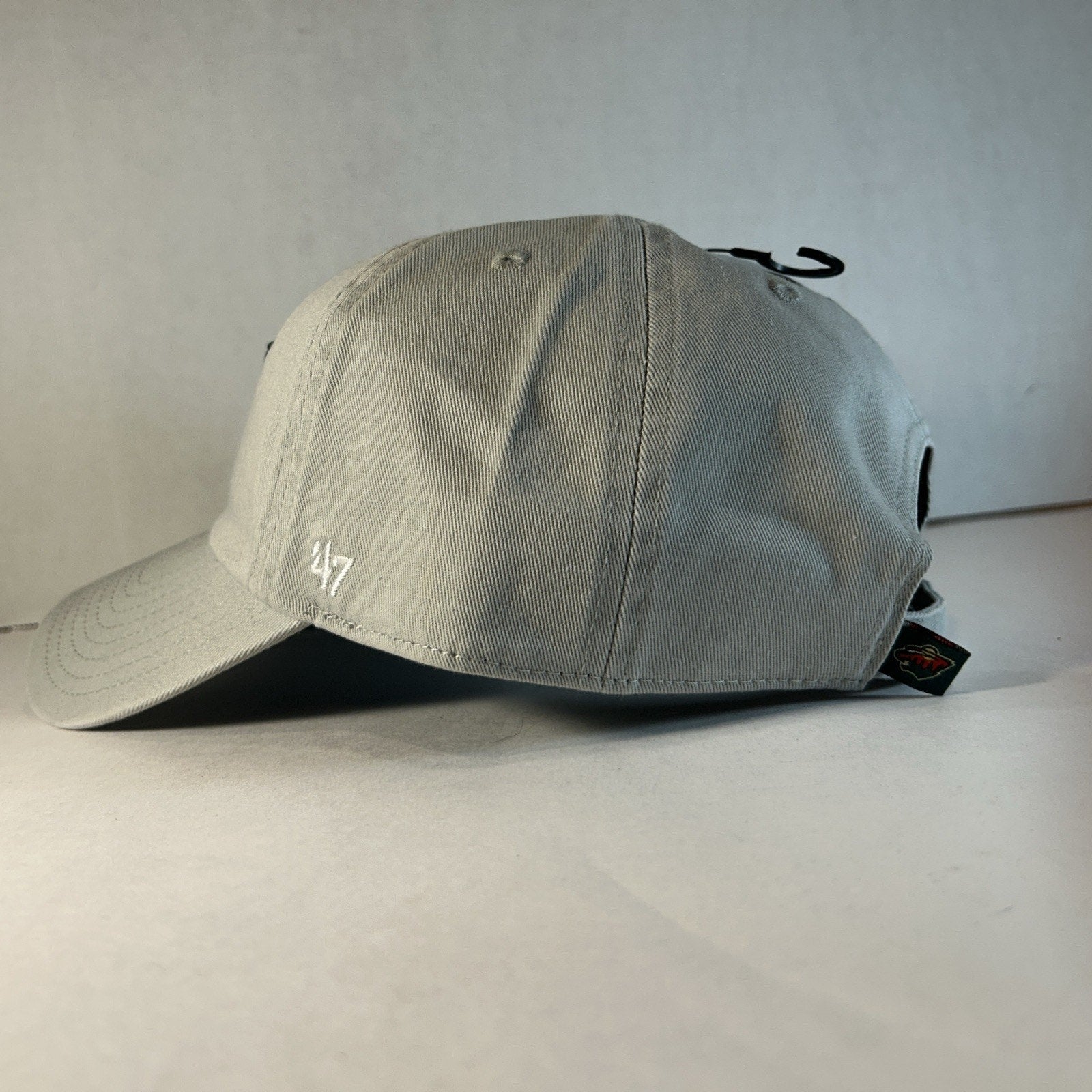 Men's '47 Gray Minnesota Wild Clean Up Adjustable Hat