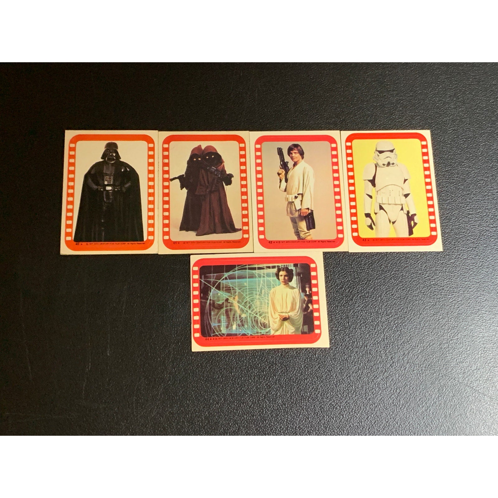 Star Wars 1978 Series 4 (B) Complete Card & Sticker Set Very Good Condition