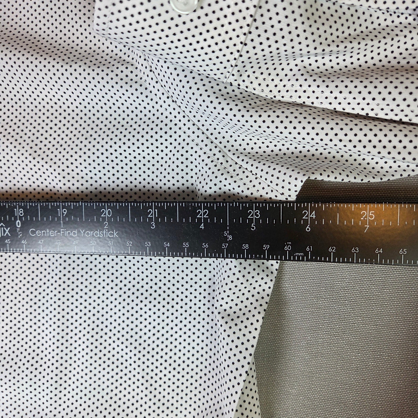 Tom Baine Performance Collection Shirt XL Slim Fit Polka Dot Button Front NWT