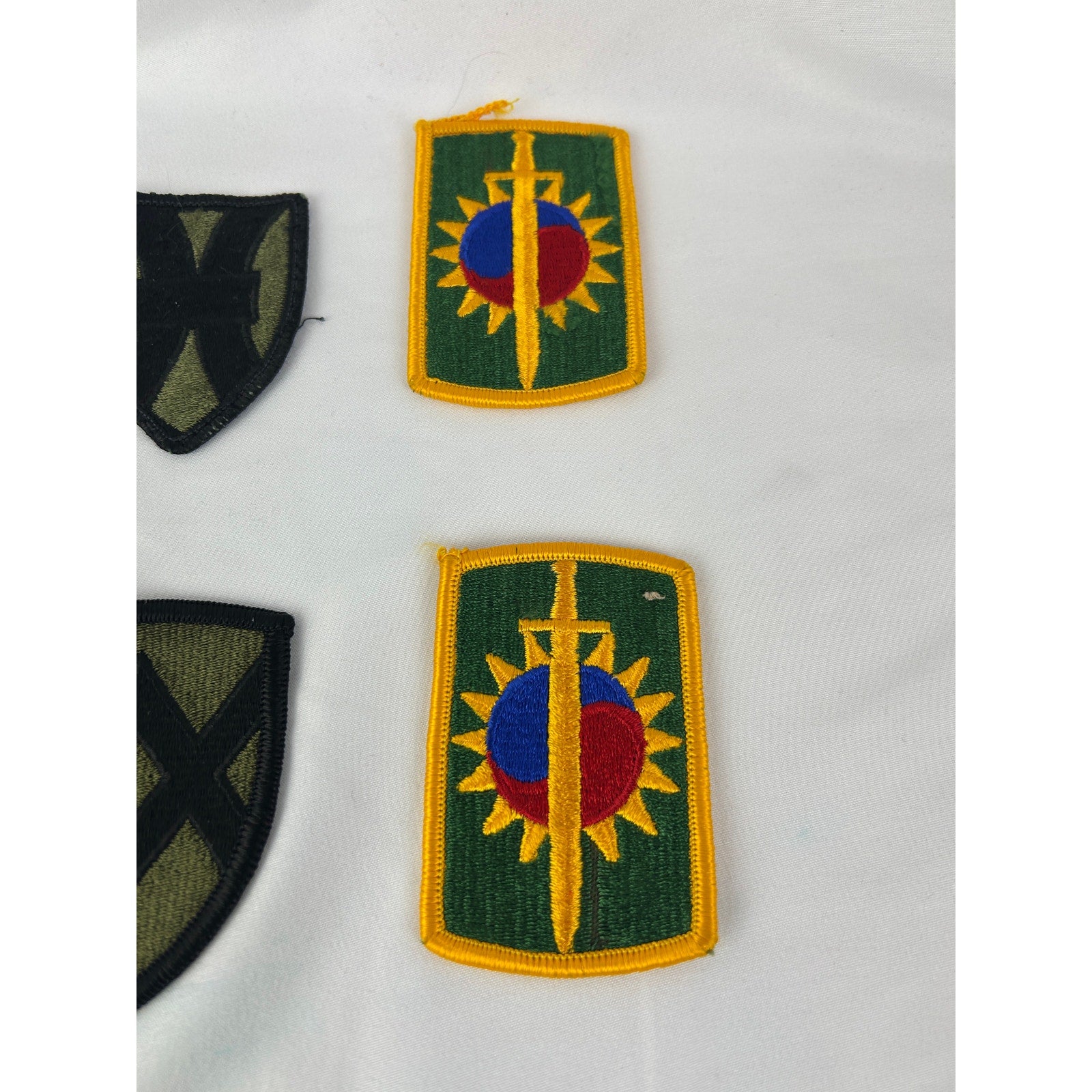 Vintage US Army Patches Lot USAR Strips Armor Division Patches 23 pcs