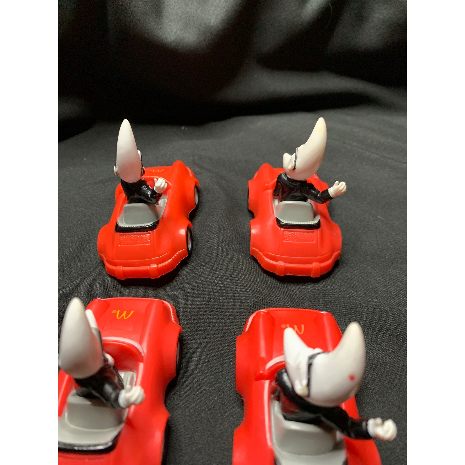 Vintage 1988 McDonalds Mac Tonight Sports Car Happy Meal Toys Lot of 4