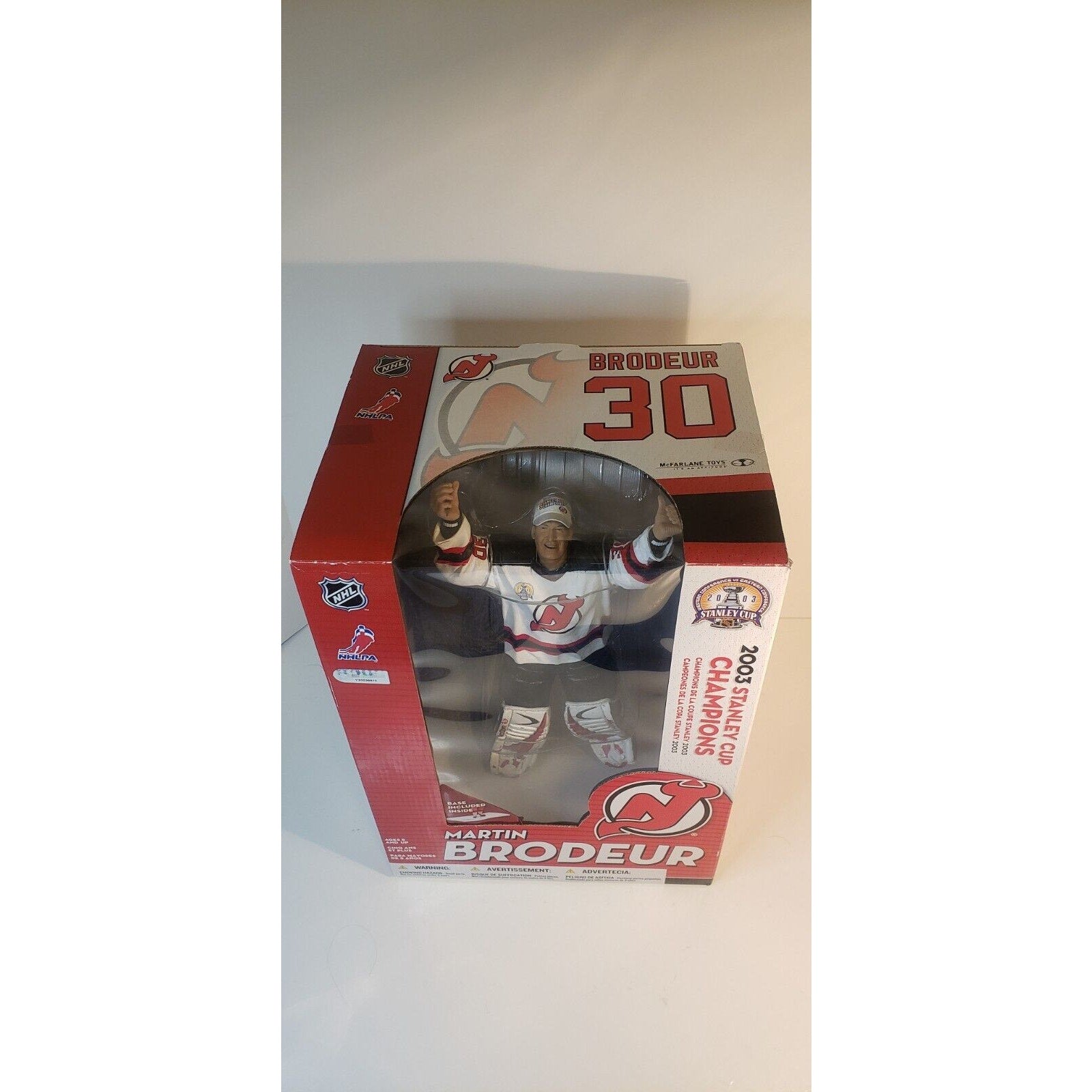 Martin Brodeur McFarlane NHL Series 2 12" Devils Stanley Cup Champions Figure NIB HOF
