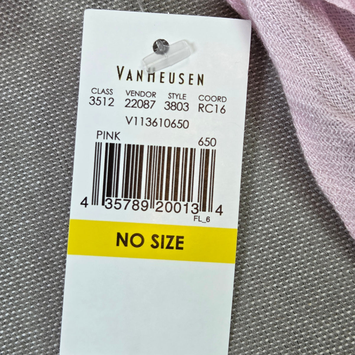 Van Heusen Pink Rayon Scarf Fringe Lightweight Wrap 70x27 Style V113610650