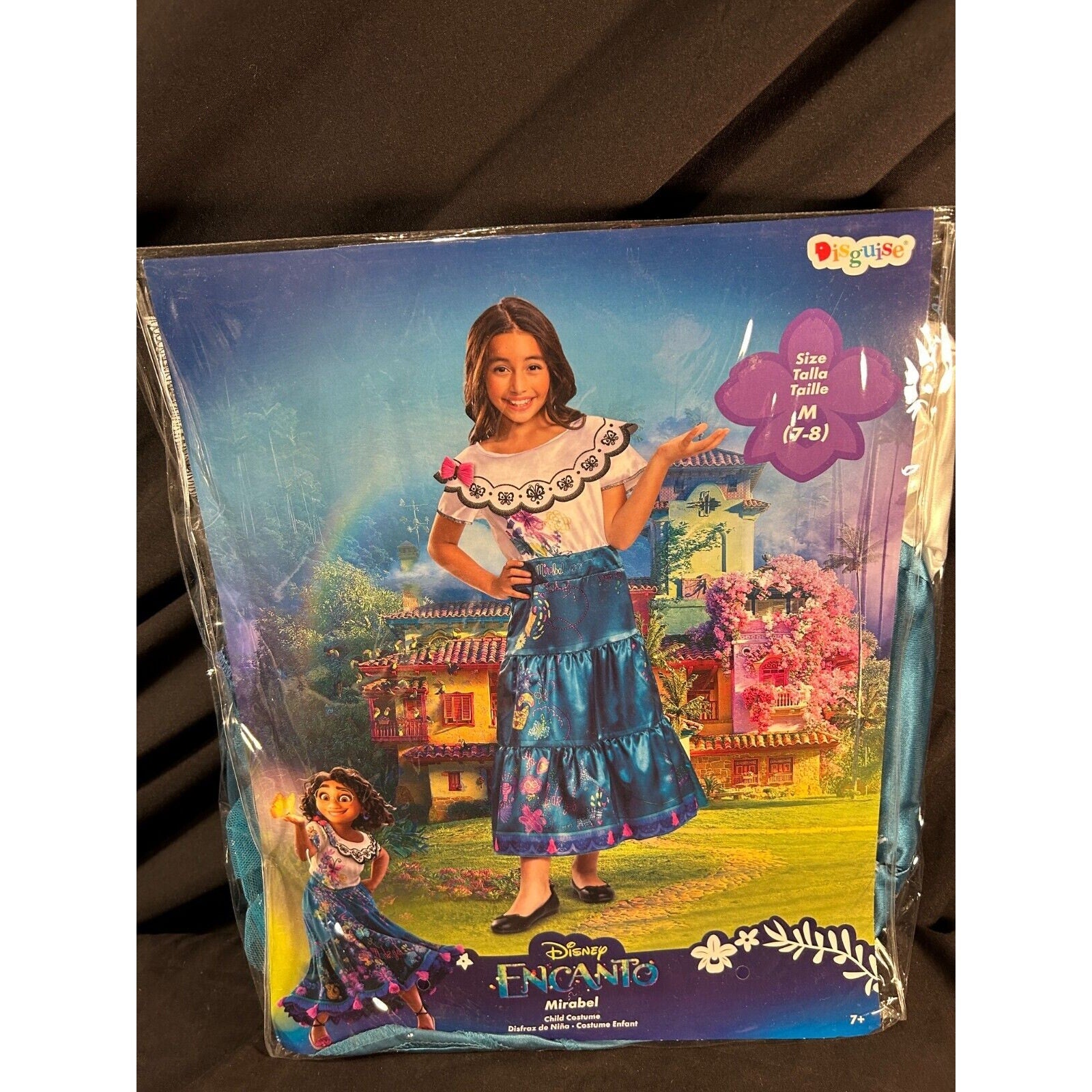 Encanto Mirabel Costume Disney Dress Up Halloween Girls Size M 7-8