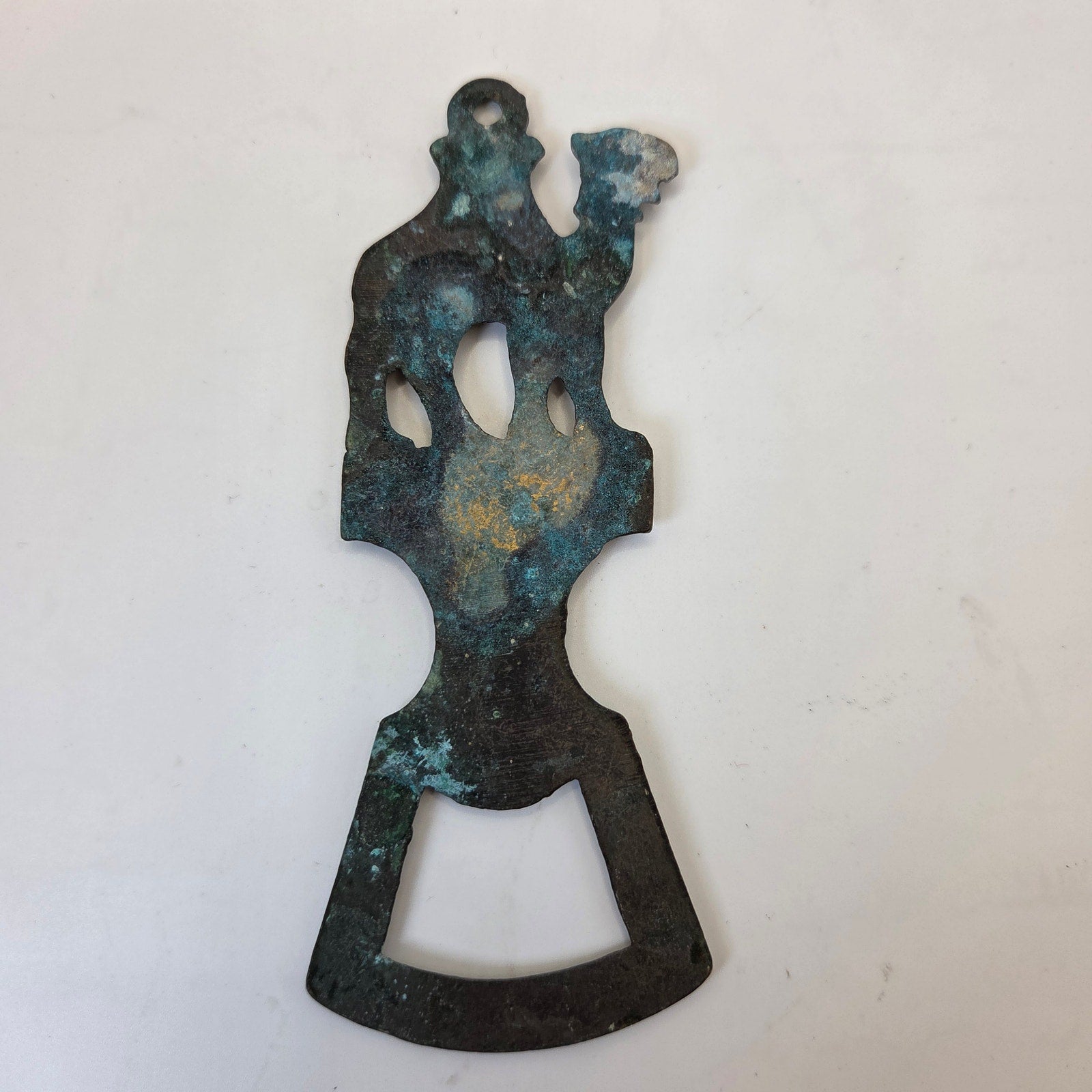 Vintage Jerusalem Camel Brass Bottle Opener Israel Souvenir Barware Decor