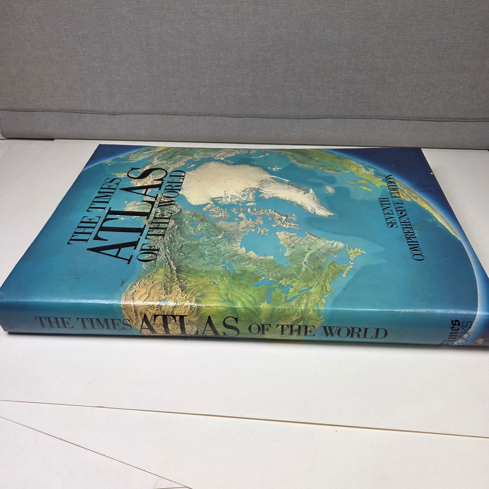 The Times Atlas Of The World 7th Comprehensive Edition Hardcover 1985 Map