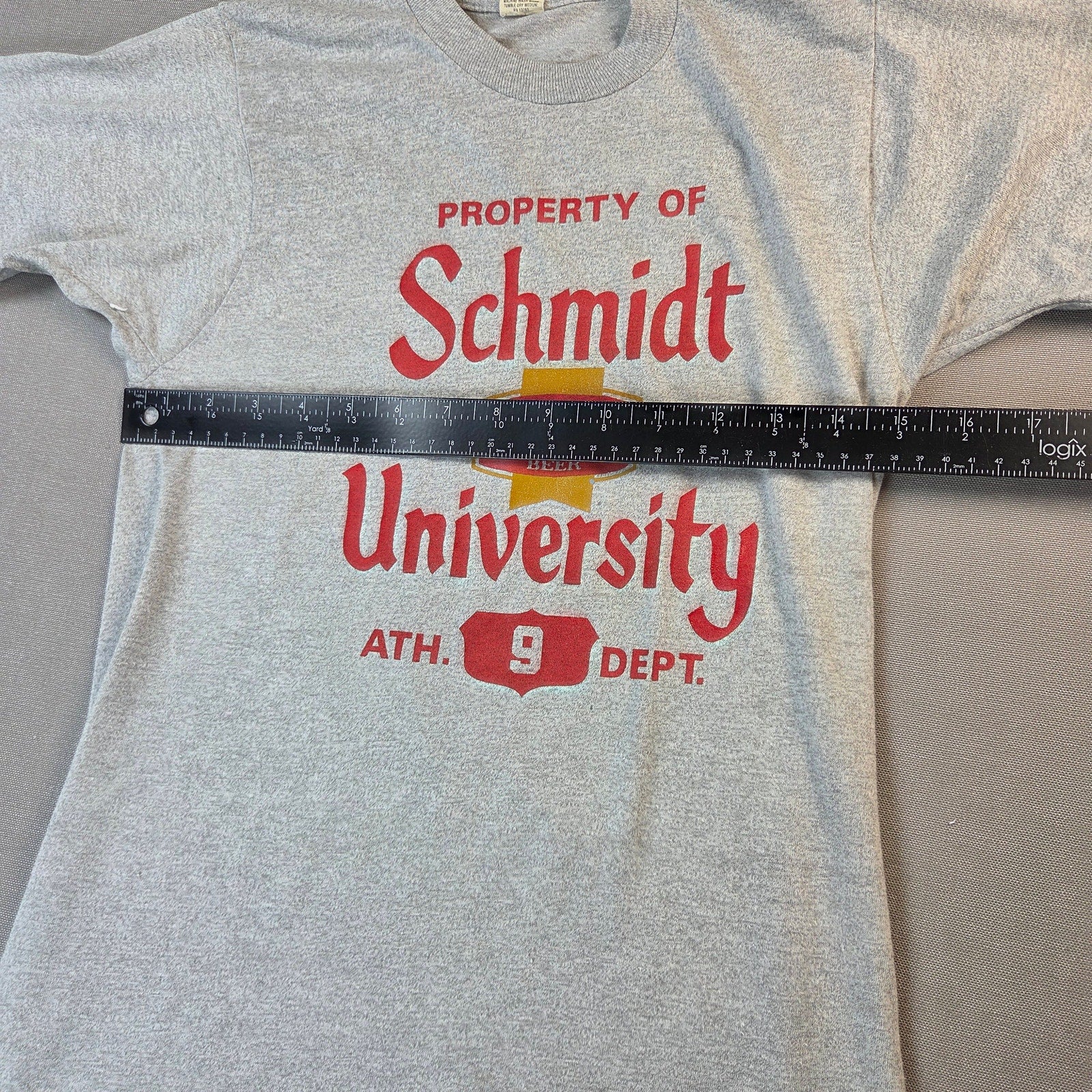 Schmidt Beer University Screen Stars Vintage USA Single Stitch Tee Shirt Small