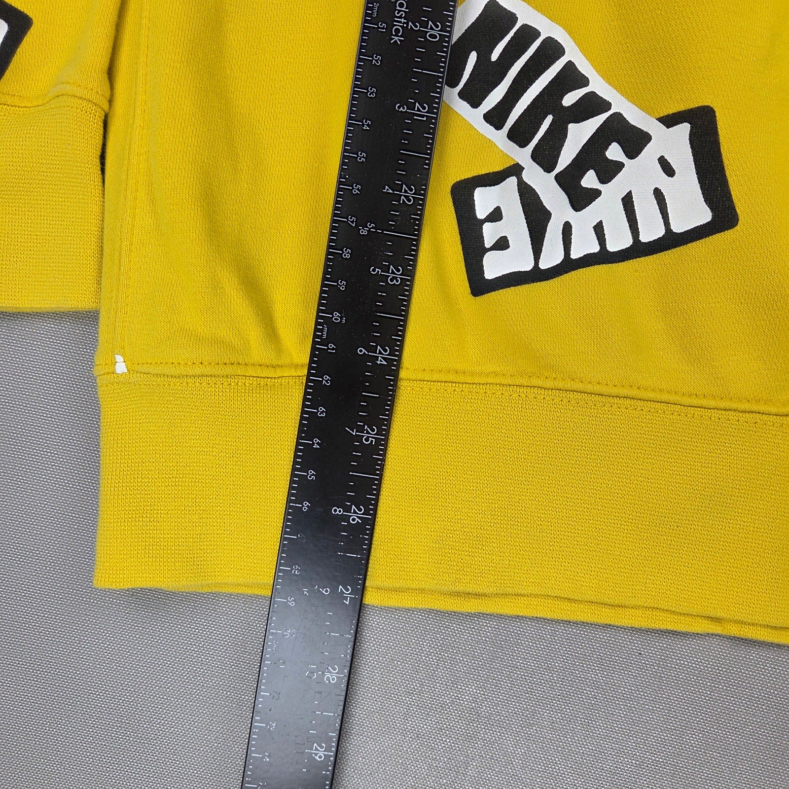 Nike Sportswear Sport Essentials+ All Over Logo Long Sleeve Shirt M Yellow