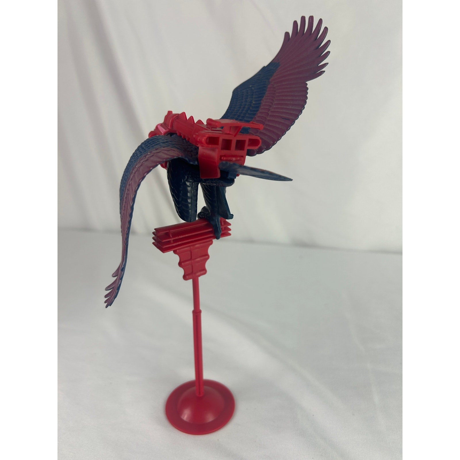 Vintage Masters of the Universe Screeech Bird w Perch Harness 1983 Mattel