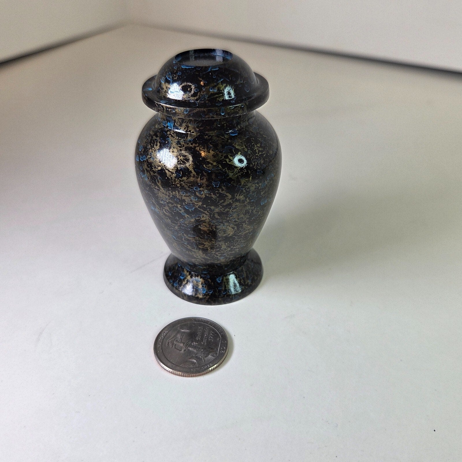Night Sky Scenery Small Cremation Keepsake, Urn for Ashes 3" Aluminum