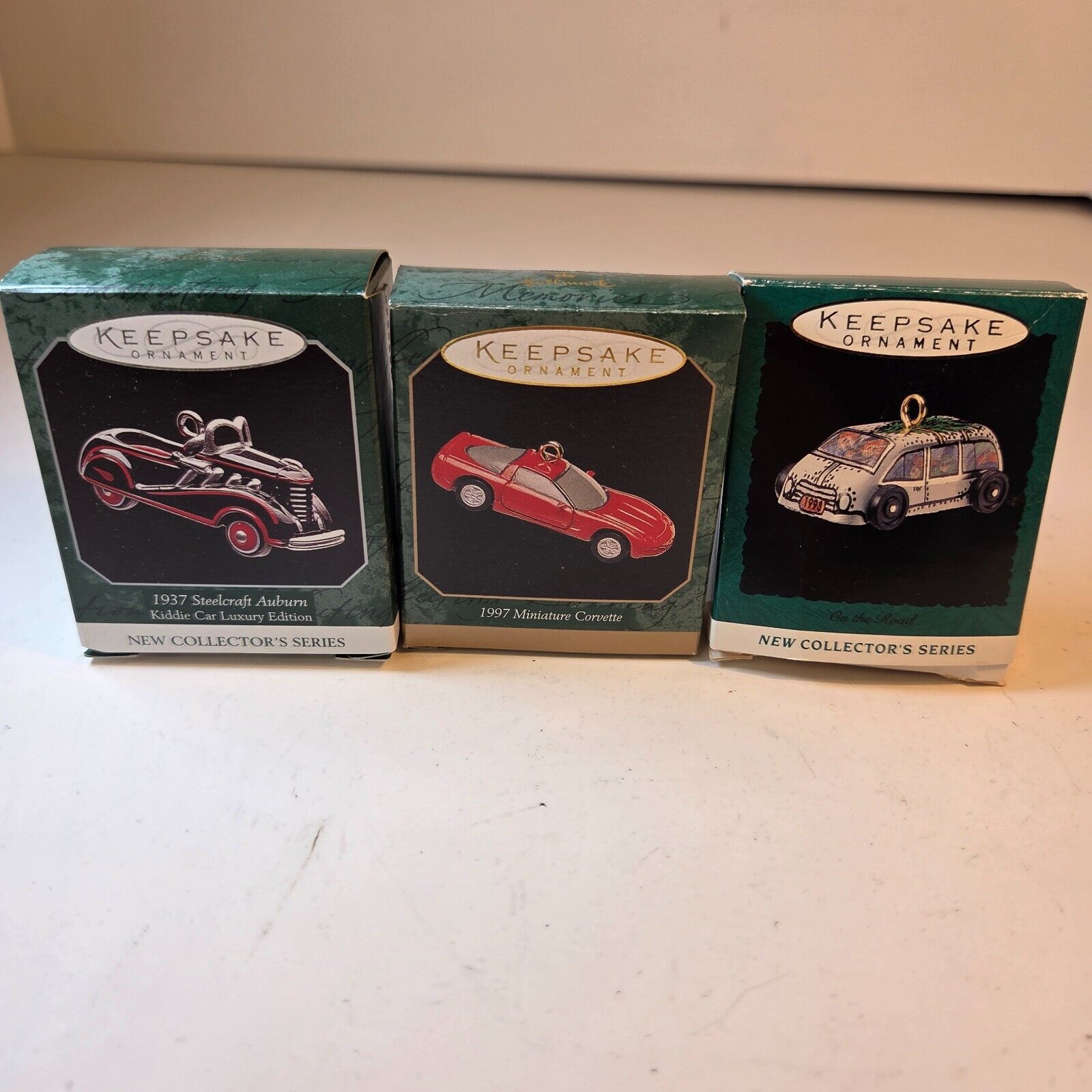 Hallmark Keepsake Ornaments Miniatures Vehicle Lot of 3