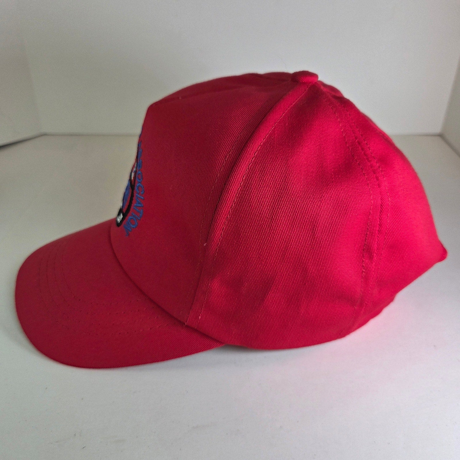 Vintage ASA (American Speed Association) Racing Snapback Hat Red Made in USA