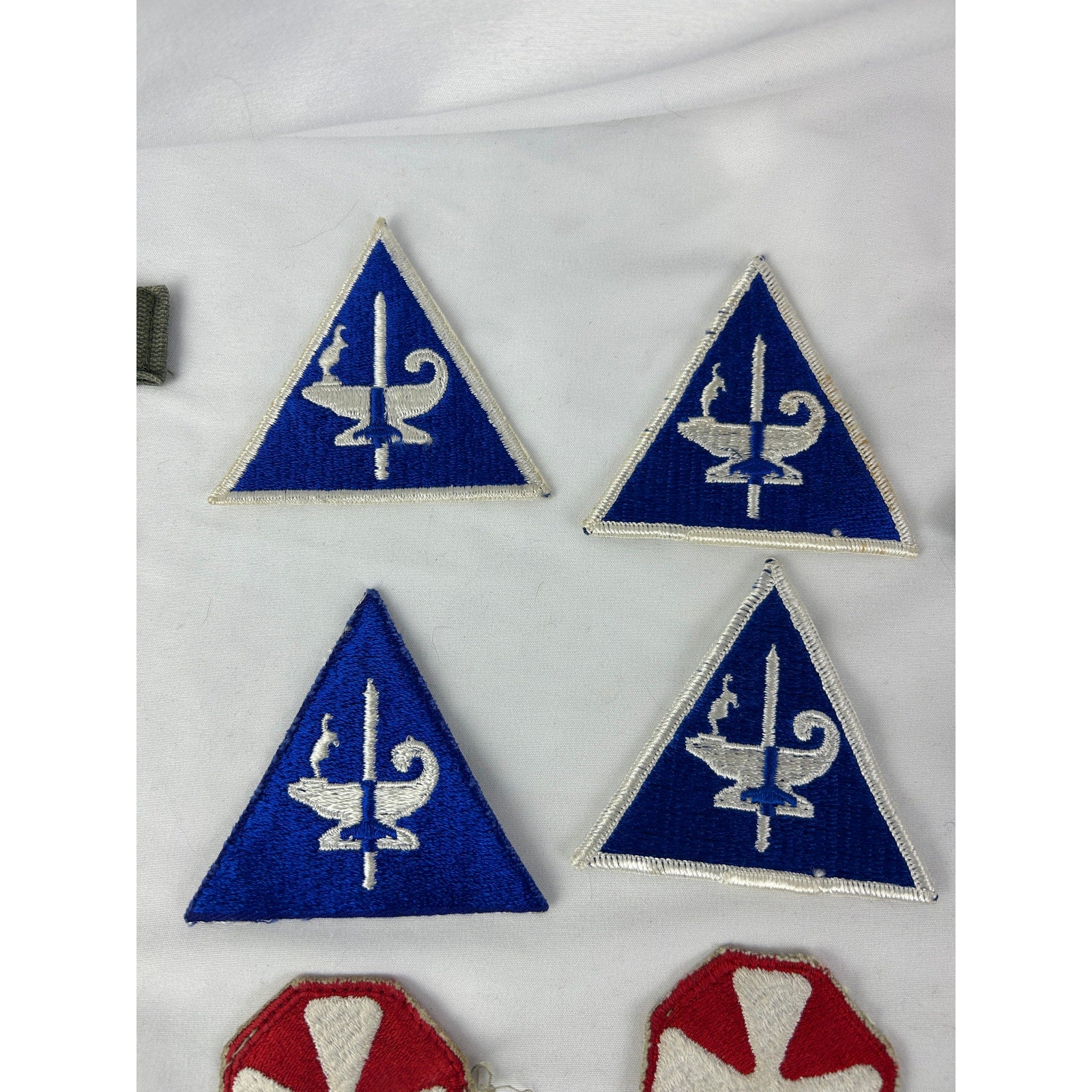 Vintage US Army Patch Lot Name Tapes DUI Insignia Mixed 19pc