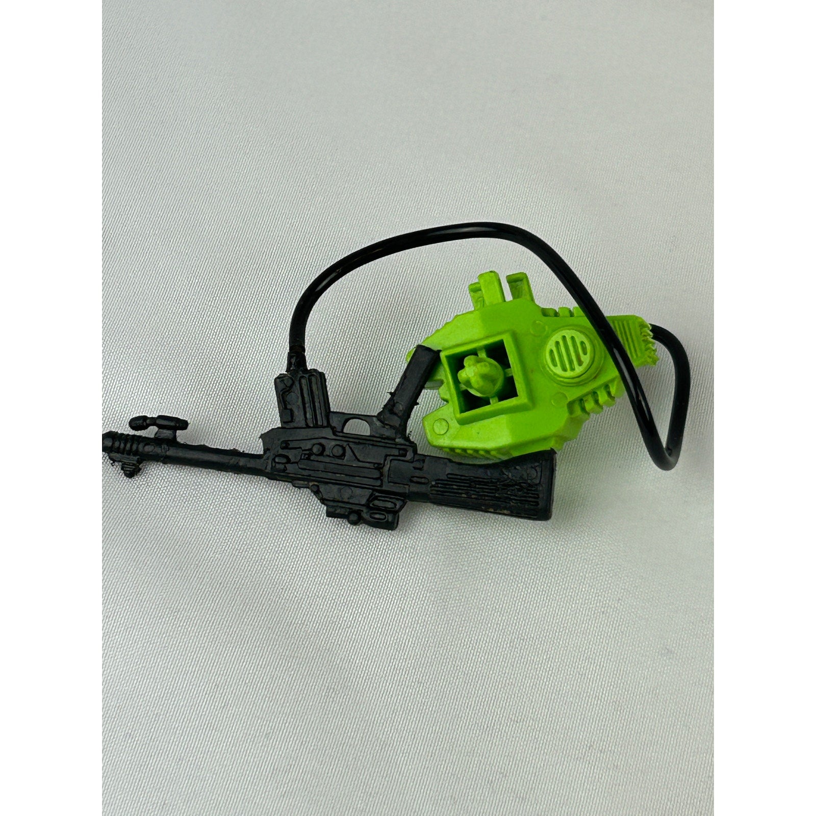 Vintage 1986 GI Joe Sci-Fi Laser Trooper figure with pack hose gun and card