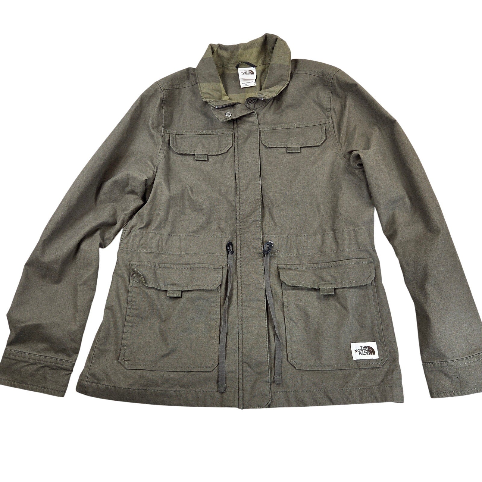 The North Face Urban Utility Field Jacket Womens M Green Plaid Lined F19