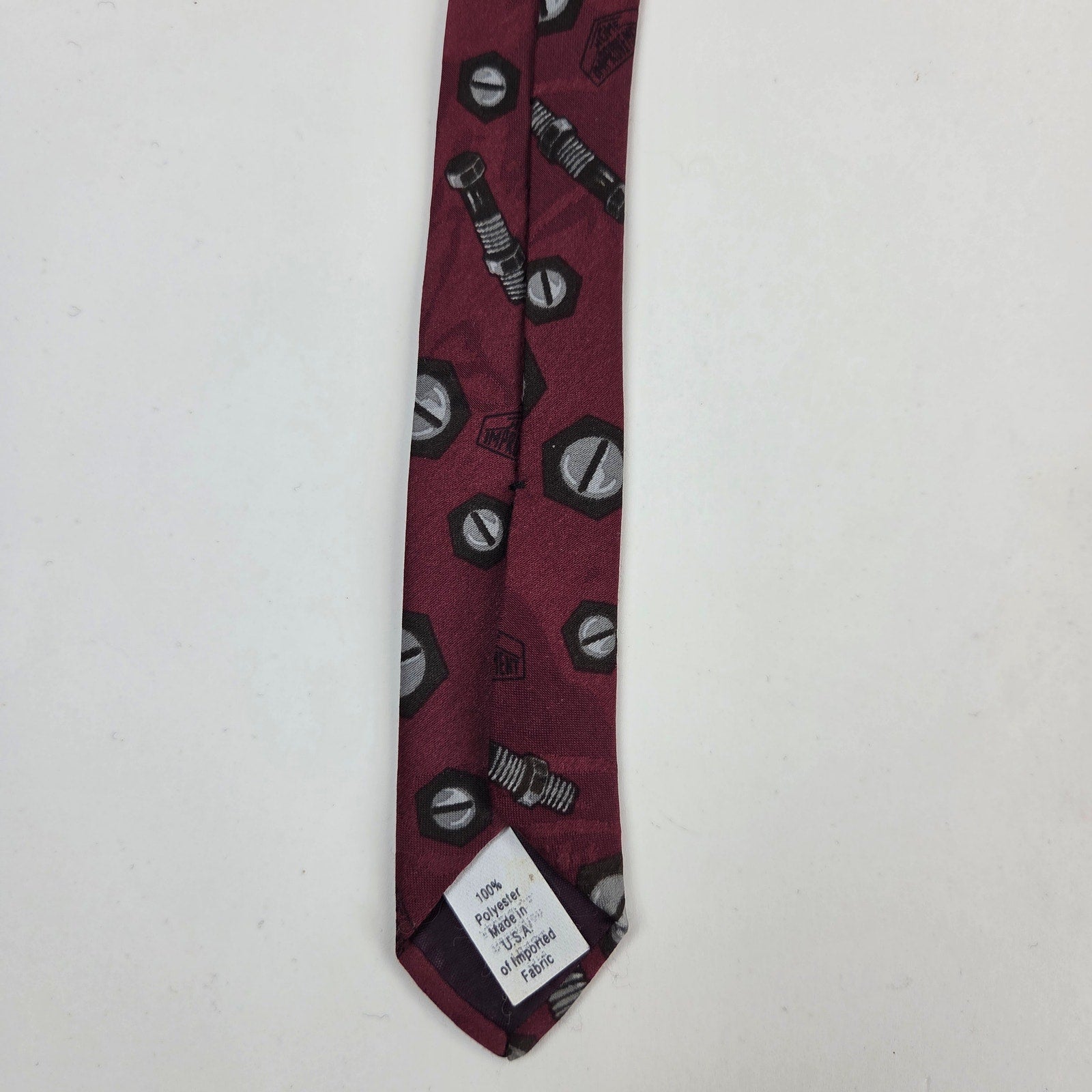 Vintage Home Improvement Binford Tools Nuts & Bolts Novelty Tie USA 57"
