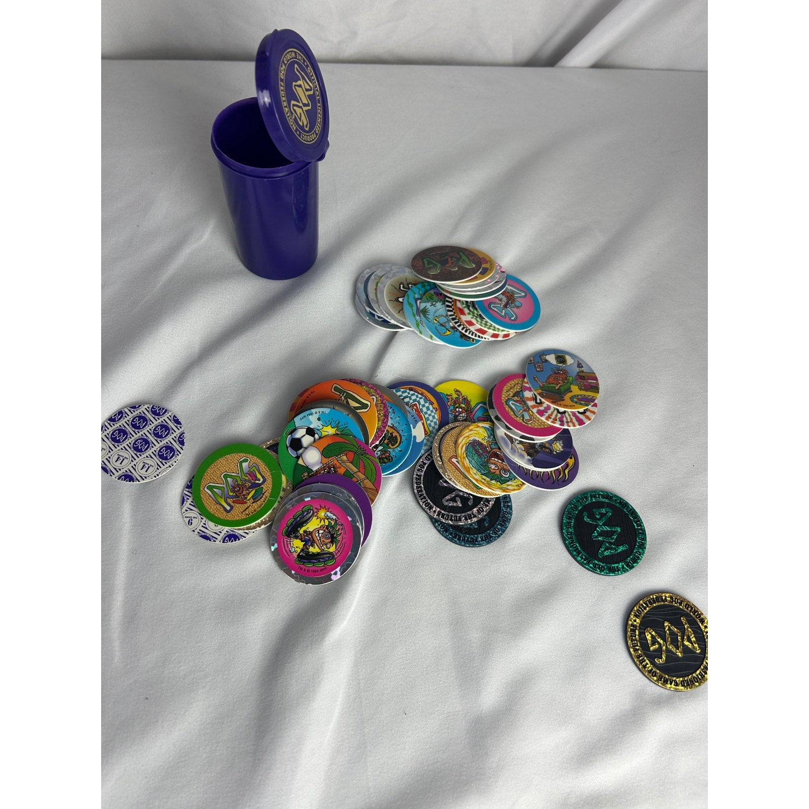 Vintage 1994 MB POG Tournament Game Set Complete With Slammers