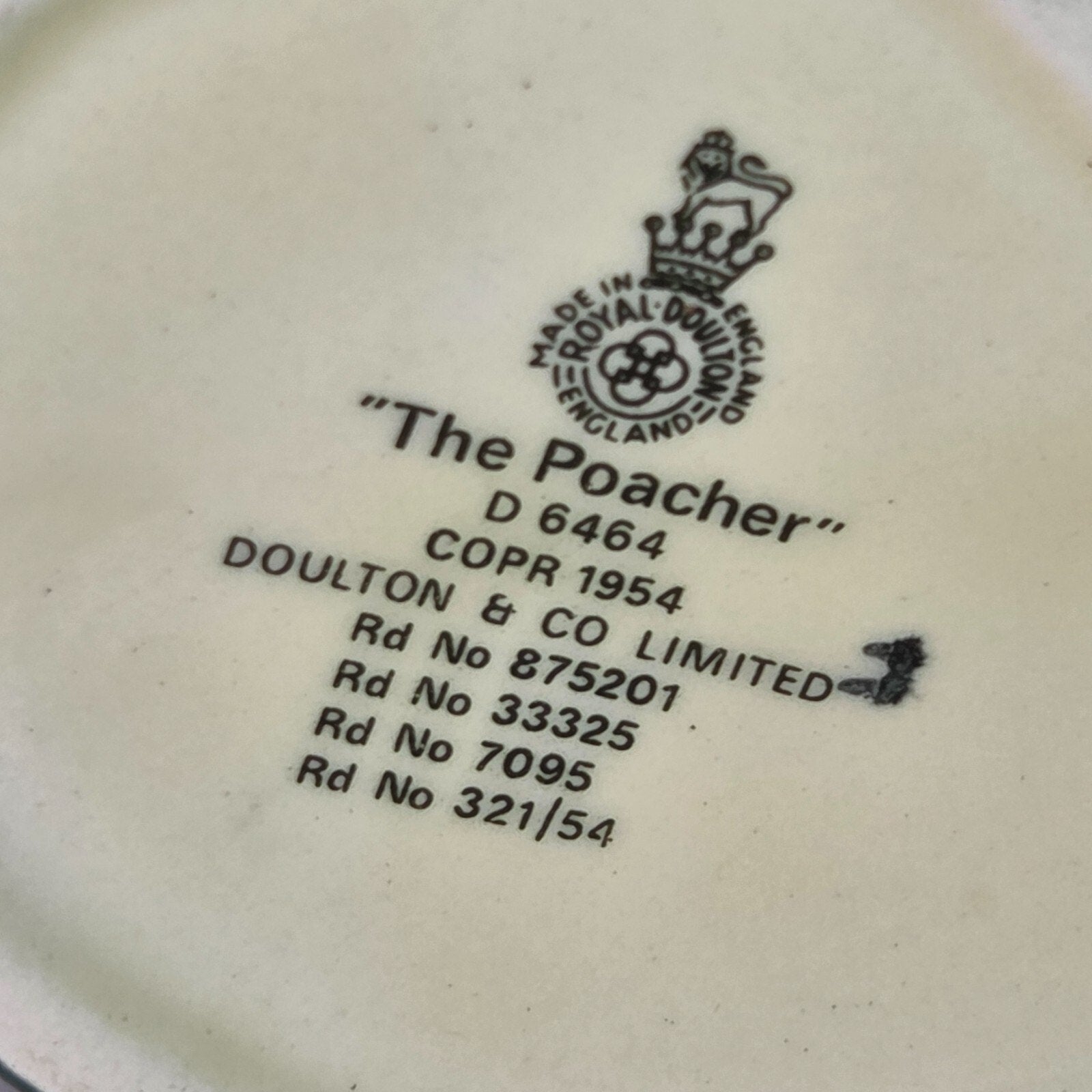 Royal Doulton The Poacher Toby Mugs Pair 1954 Mini & Small Sizes 2.5in 4in