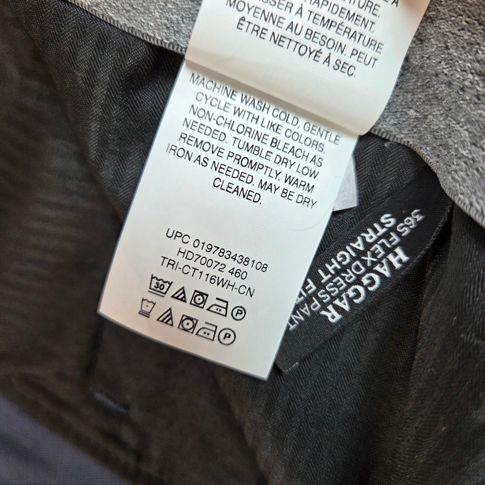 Haggar 365 Flex Dress Pants 38x30 Blue Straight Fit Super Flex Waistband NWT
