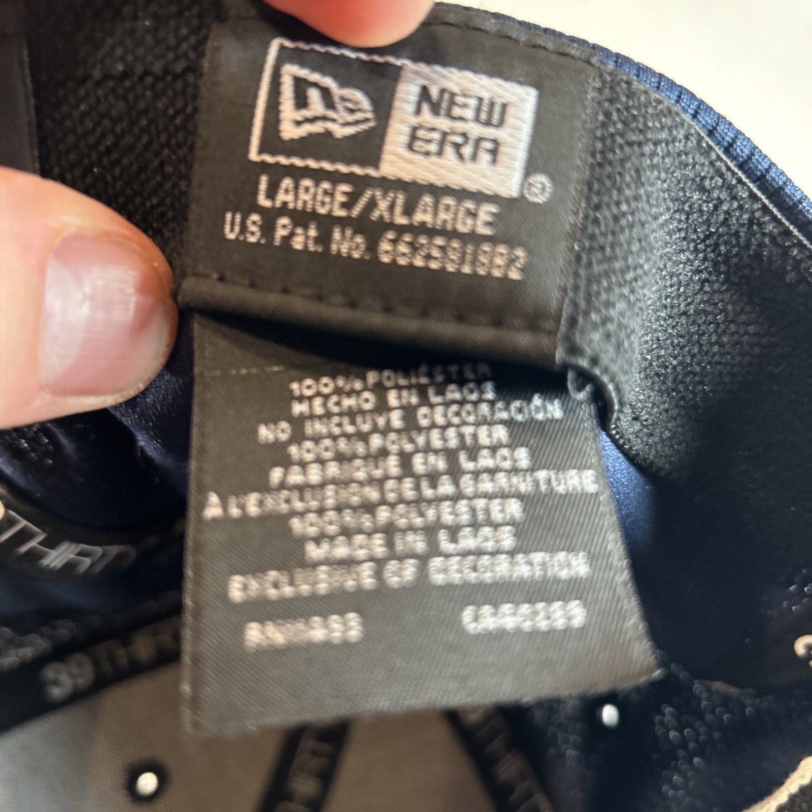 Dallas Cowboys New Era 39Thirty Large/XLarge Navy Blue Hat