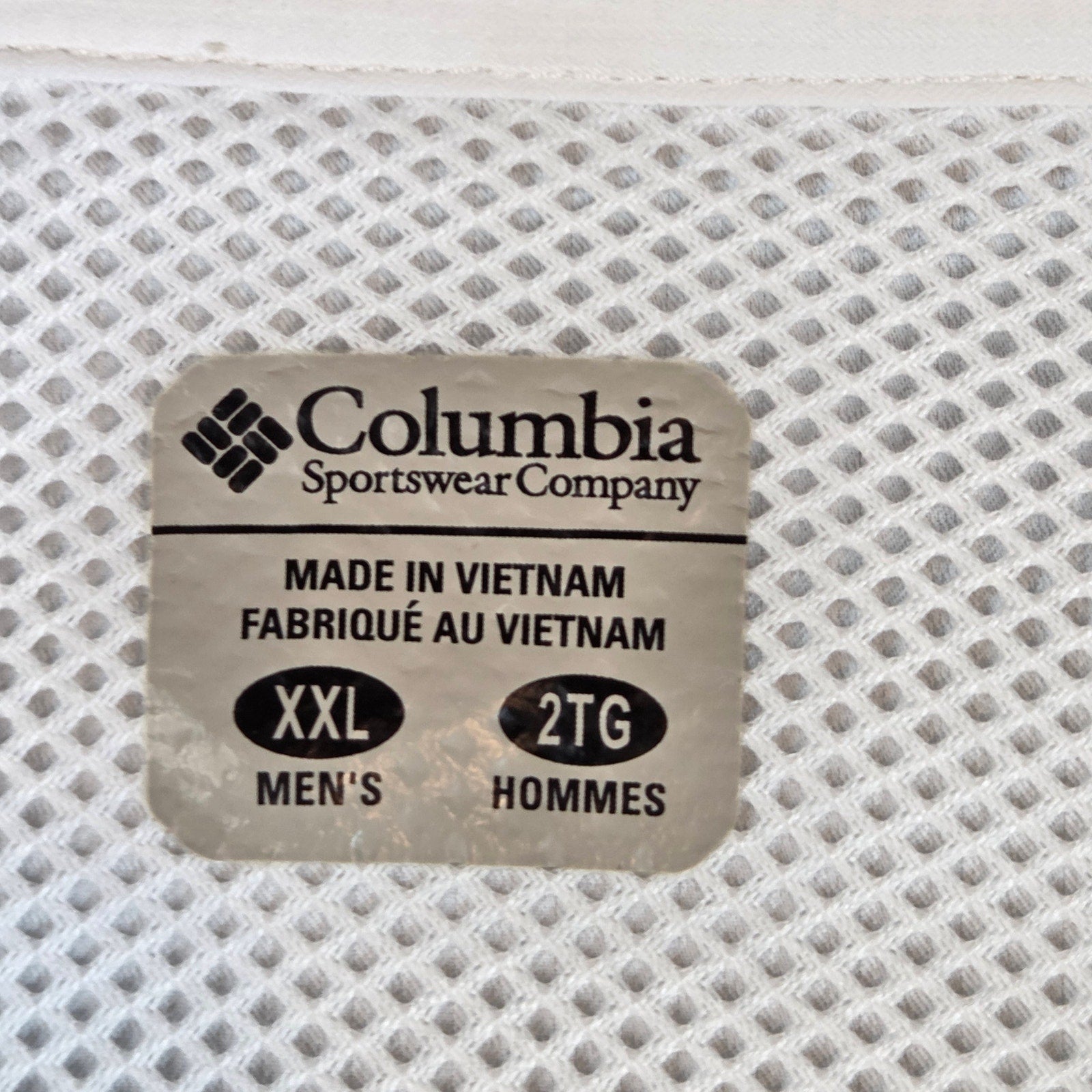 Columbia PFG Lindy Omni-Shade Fishing Shirt XXL White Long Sleeve Vented