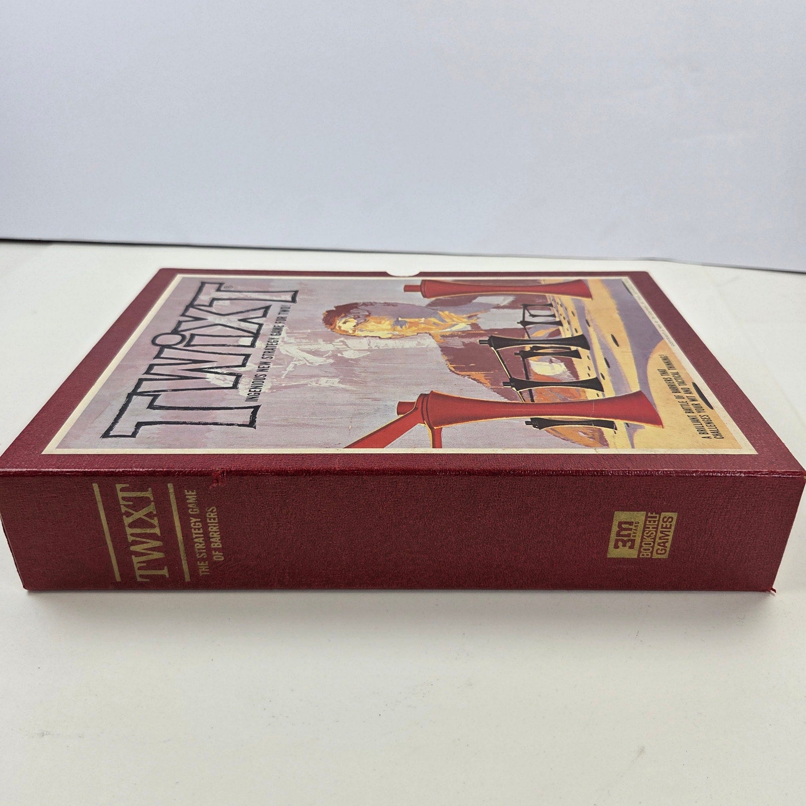 Vintage 1962 3M TwixT Bookshelf Strategy Board Game Complete Excellent