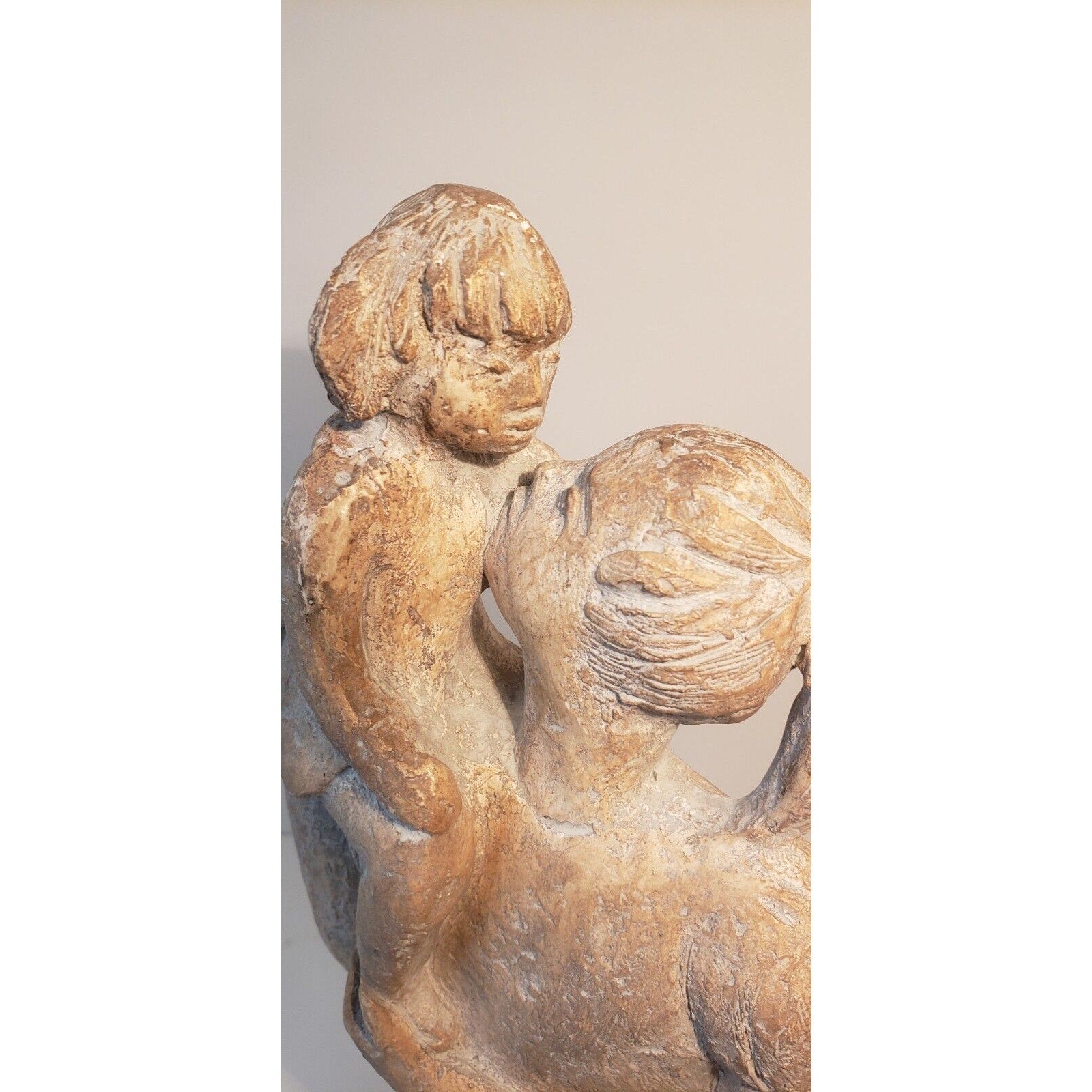 Austin Productions Mother & Child Sculpture 11.25" Vintage Modern Art