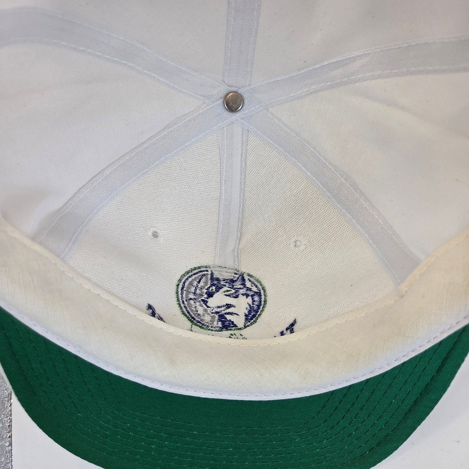Vintage Minnesota Timberwolves Twins Enterprise Snapback Hat White Taiwan NBA