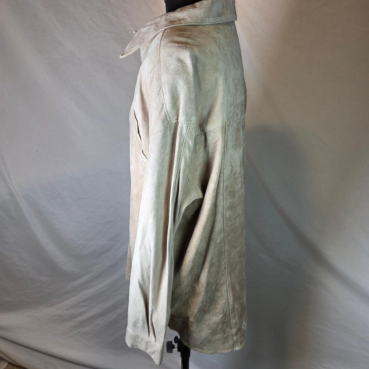 CW Clifford & Wills Genuine Suede Leather Shirt Jacket Women's L Korea 90s