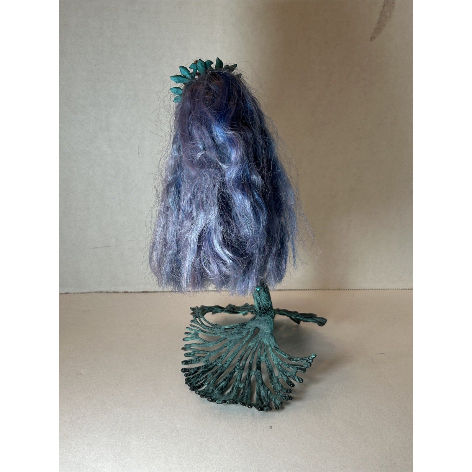 OOAK Repaint Monster High Mermaid Doll BJD Queen of the Seas Long Blue Hair 11”