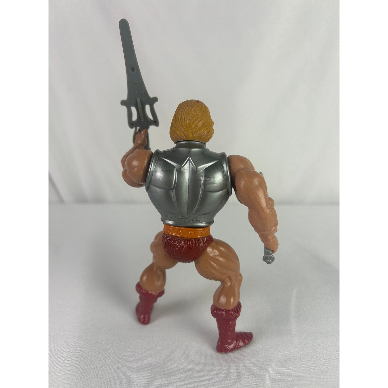 Vintage 1983 MOTU Battle Armor He-Man Complete w Sword Axe Mattel