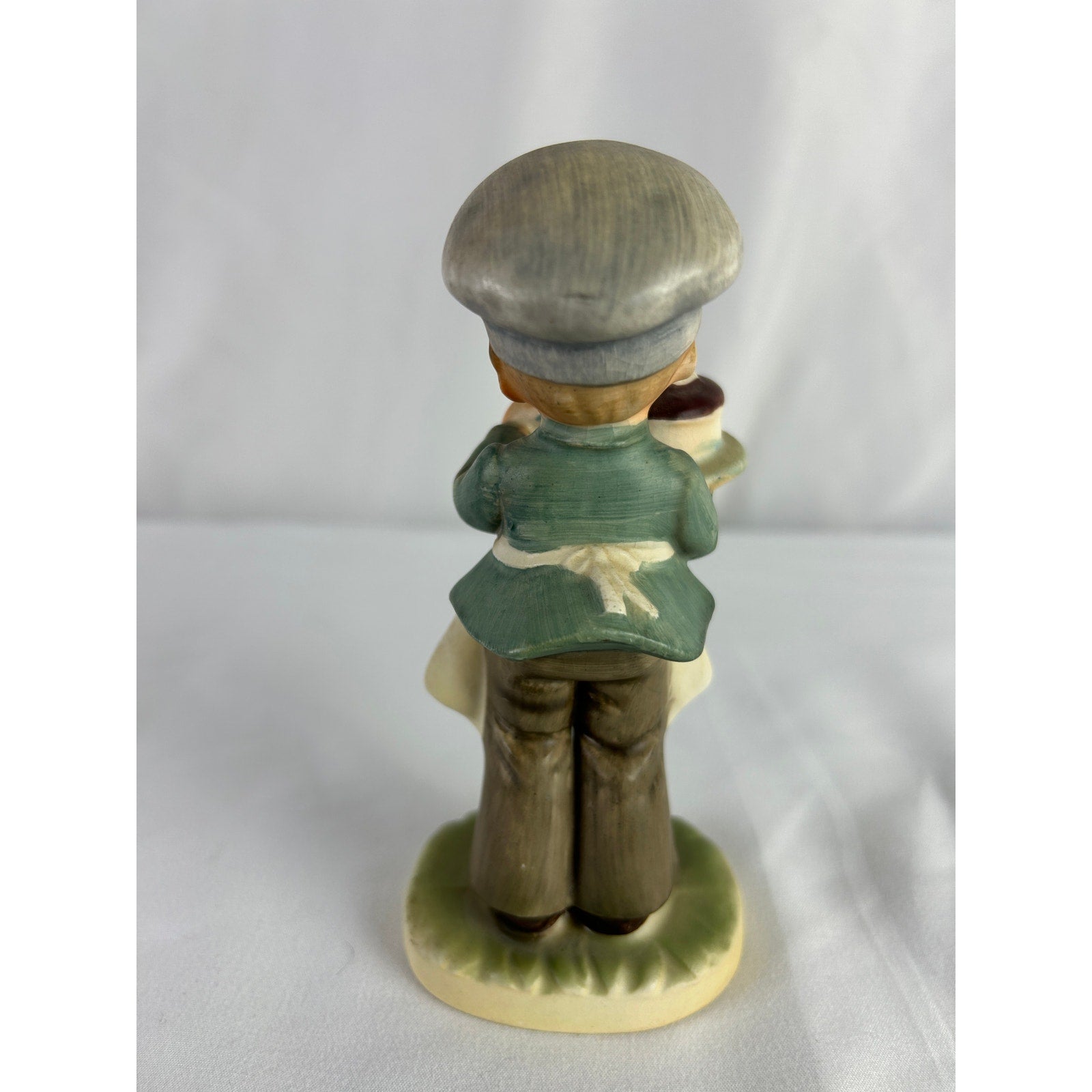 Napco Japan Boy With Cake Figurine Baker Serving Dessert Vintage