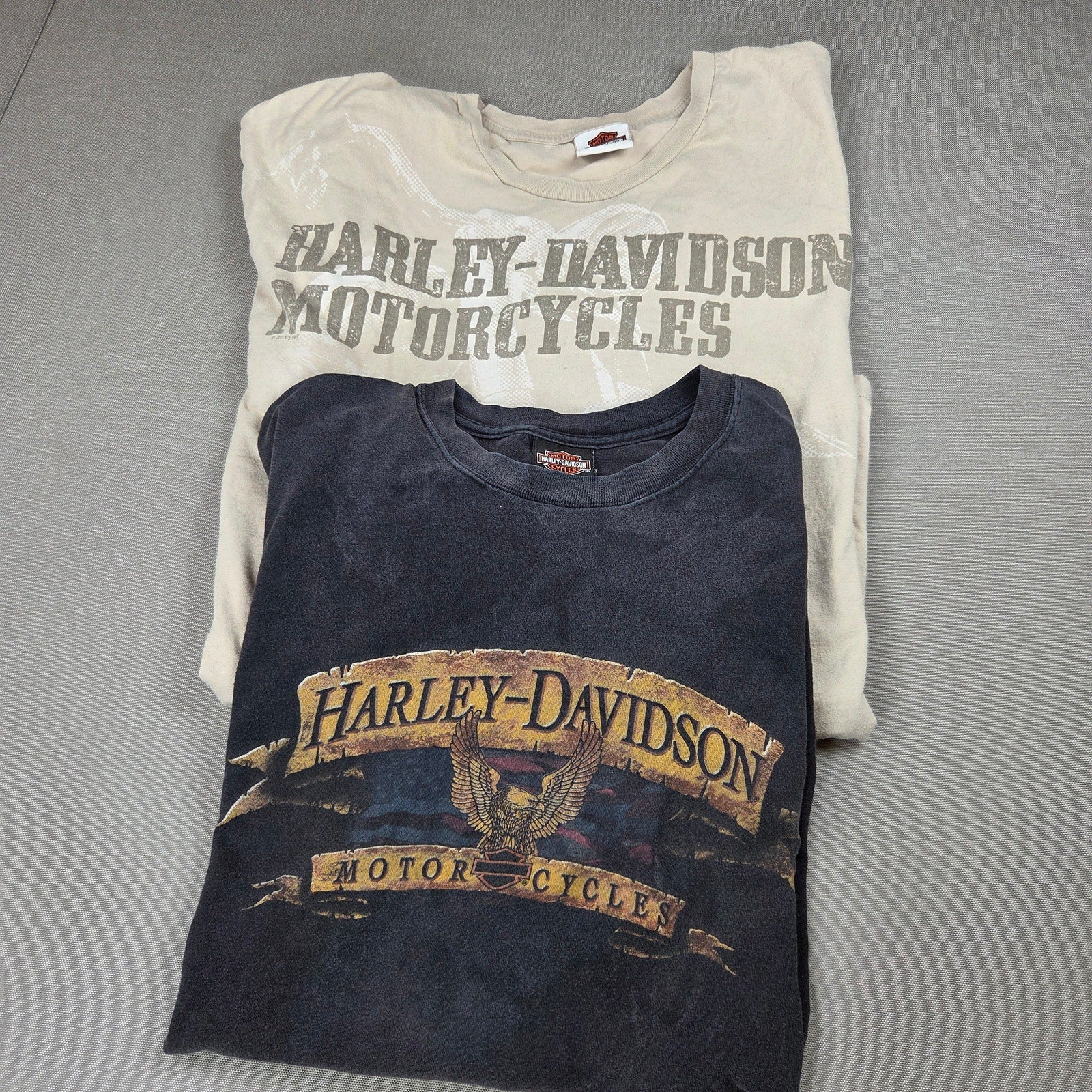 Harley Davidson 3XL T Shirt Lot Wild Prairie MN Sundance WY Distressed