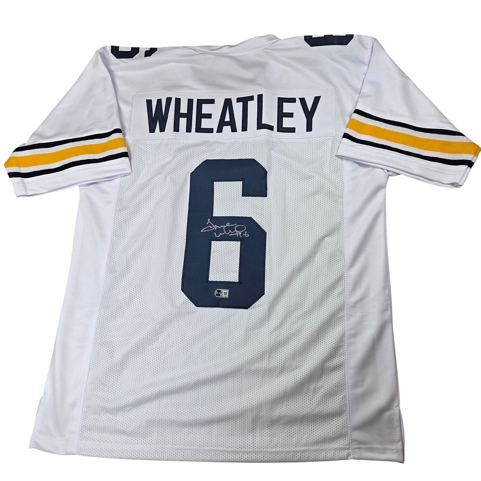 Tyrone Wheatley Signed Michigan Wolverines Custom Jersey BAS Witness Auto RB