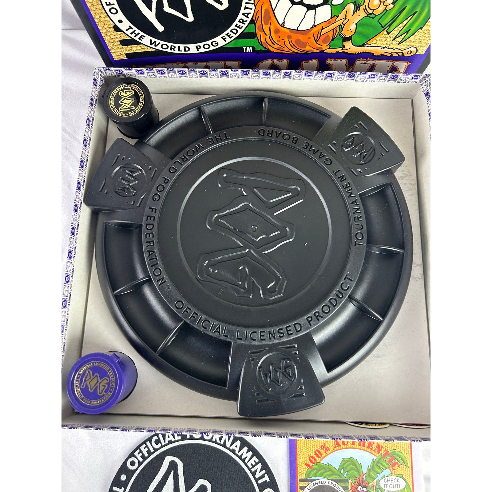 Vintage 1994 MB POG Tournament Game Set Complete With Slammers