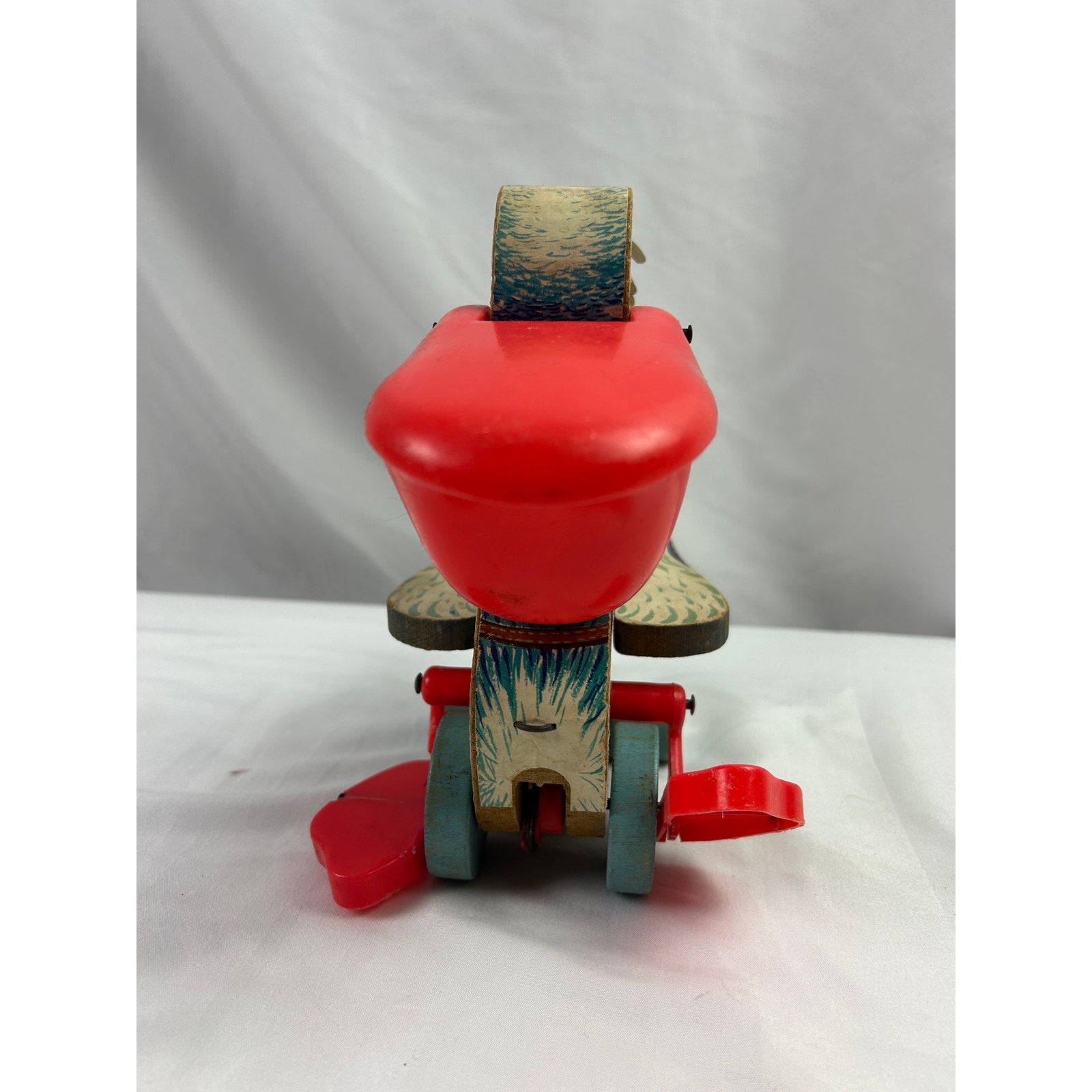 Fisher Price Pelican 794 Wooden Push Toy Red Beak Vintage 1960s