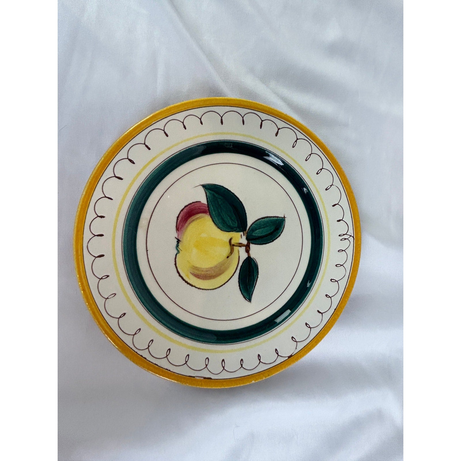 Stangl Pottery Fruit Pattern 8" Salad Plates Set of 5 Hand Painted